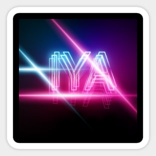 IYA GALAXY VAPORWAVE Sticker